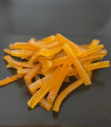 Orange confite en lamelle